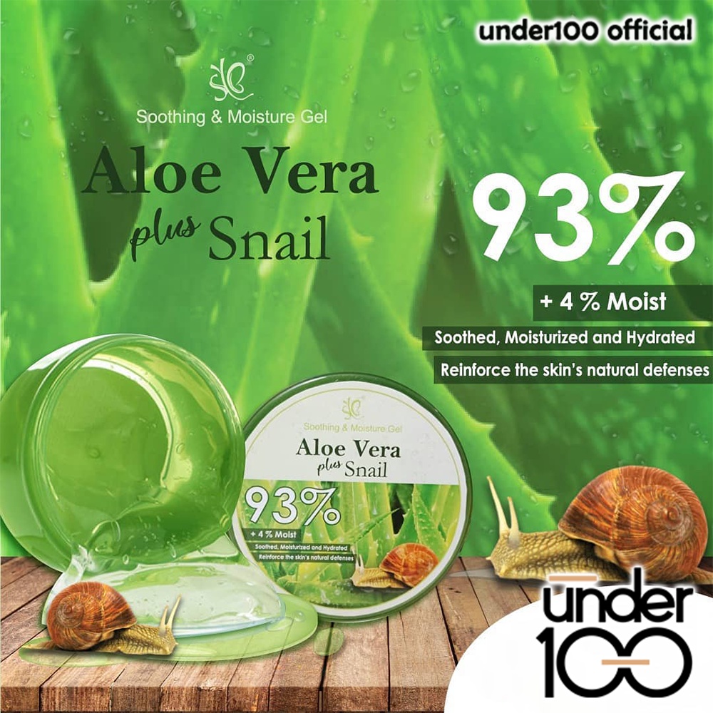 ❤ Under100 ❤ SYB Soothing &amp; Moisture Gel Aloe Vera 92% | Strawberry Plus Aloe Vera | Aloe Vera Plus Snail 93% | 100ml | BPOM