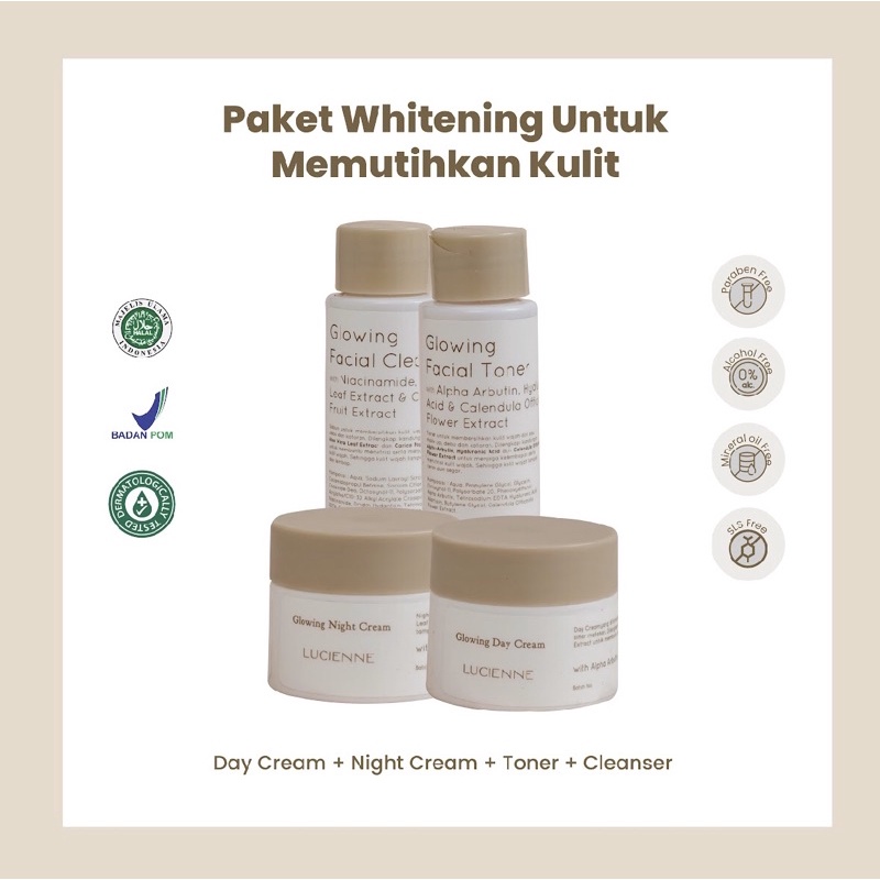 Paket Whitening LUCIENNE FREE TAMANU OIL