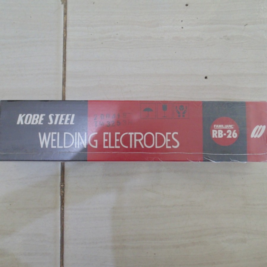 Kawat Las KOBE STEEL RB 26 / RB-26 2.6mm x 350mm 1KG