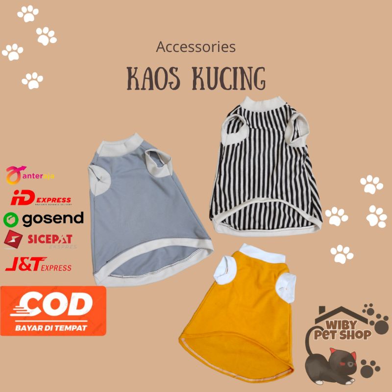 Baju Kucing JANTAN murah lucu Baju anjing Musang