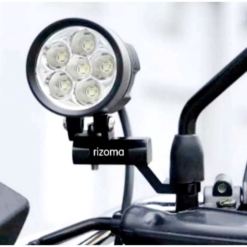 Breket Spion Dudukan Lampu Tembak Pasang di Spion Motor untuk Holder Lampu tambahan