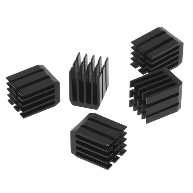 Cre HEATSINK Aluminium Radiator Anodize Heat Sink Chip Elektronik Pendingin Thermal Pads Hitam/Putih 5Pcs/Pack