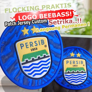 PATCH LOGO JERSEY 3D CUSTOM KARET LOGO SENDIRI