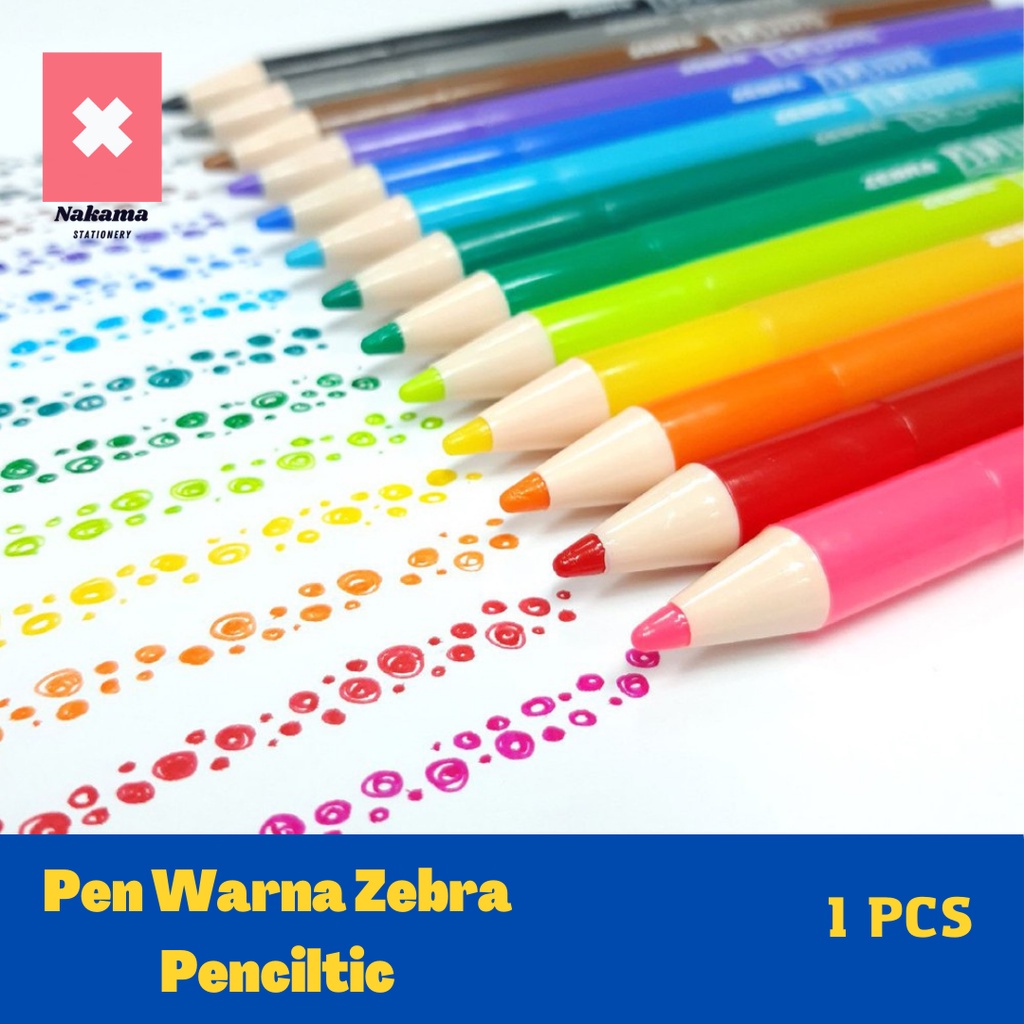 

Pen Zebra Penciltic Fineliner 0.4 mm Pulpen Warna