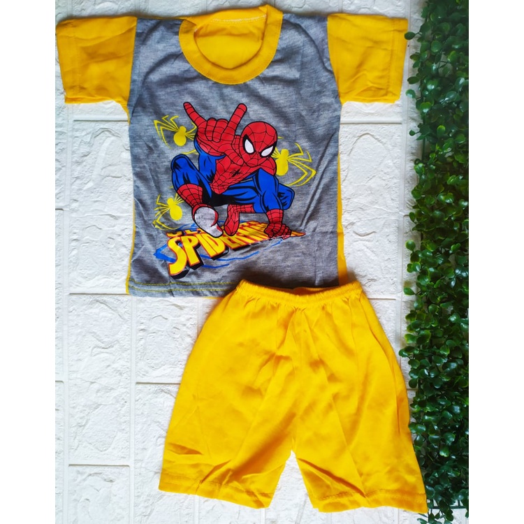 Setelan Baby PDK /0-12Bulan /Murah Berkualitas /Real Picture / Spiderman