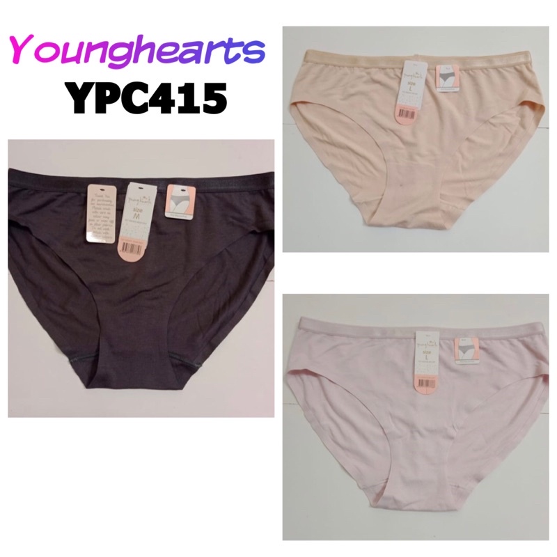 YPA415 laminated panty celana dalam seamfree midi katun viscose  younghearts M