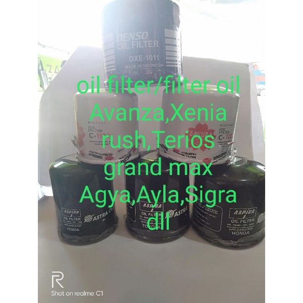 oil filter/filter oil Avanza,Xenia,rush,Terios,grand max