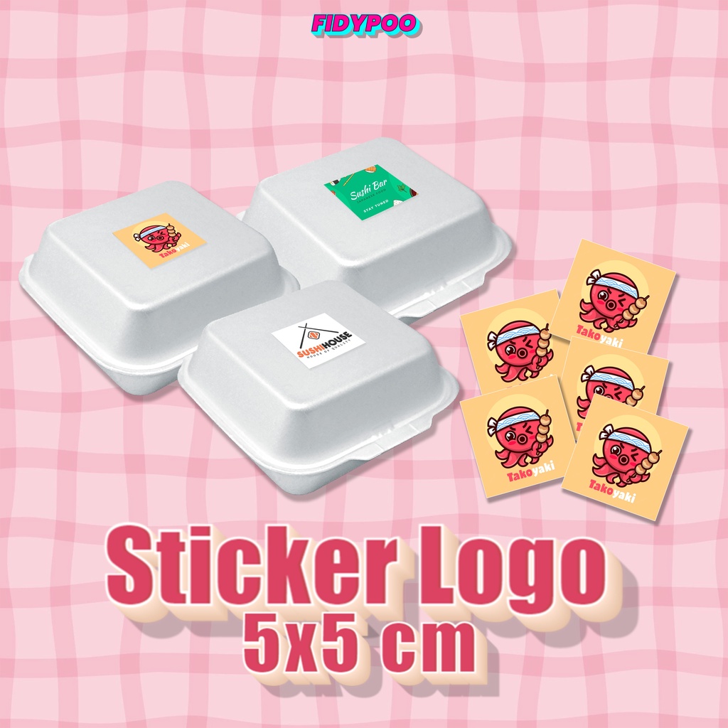 

STICKER LOGO MAKANAN // STICKER LOGO 5x5cm // STICKER CUSTOM // LABEL MAKANAN