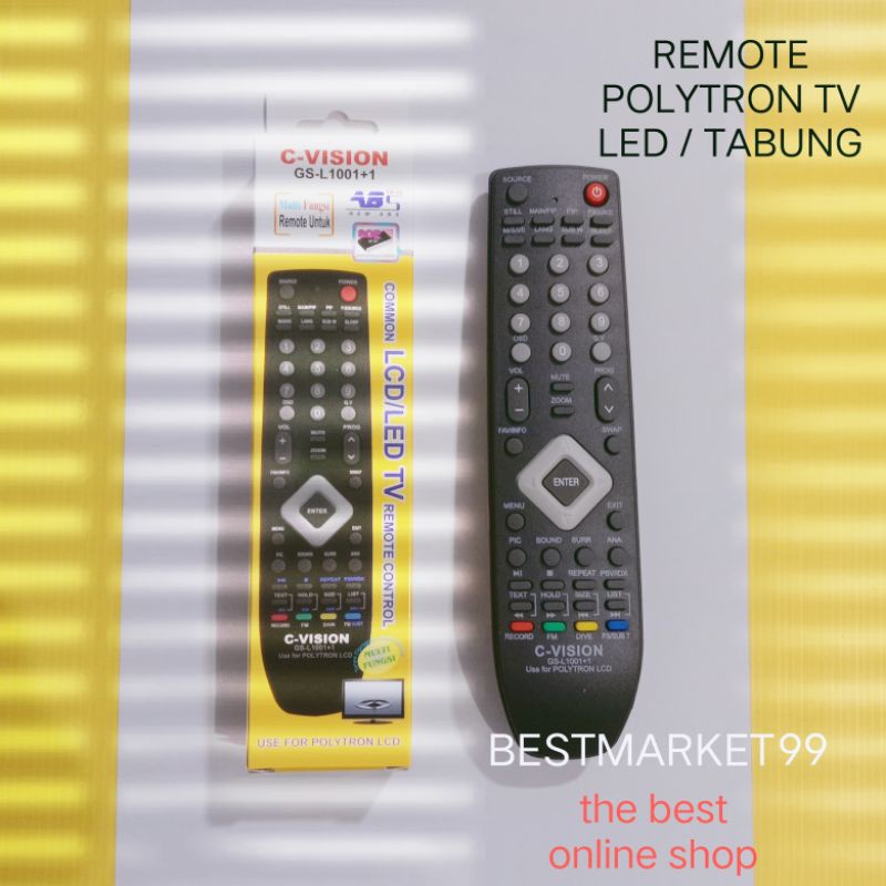 Remote tv untuk led / tv tabung  Polytron langsung pakai Good Quality