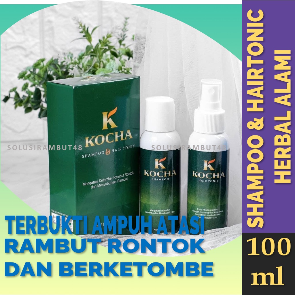 Obat Rambut Rontok Shampo Anti Ketombe + Hair Tonic Vitamin Efektif Perawatan Kulit Kepala