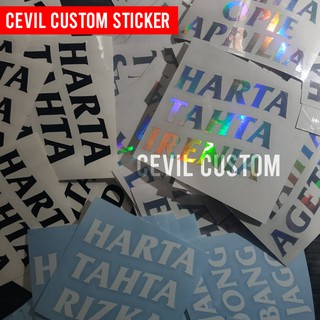 Stiker cutting harta tahta - ajarin bang jago ASSC bisa