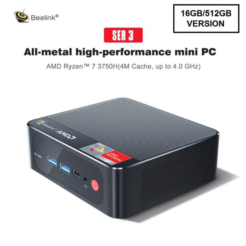 MINI PC BEELINK SER3 3750H AMD RYZEN 7 RAM 16/500GB Win 11 Home
