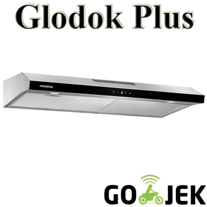 Modena Moderno Rx 7632 - Penghisap Asap Slim Hood 70Cm Stainless+Hitam - Terbaik 