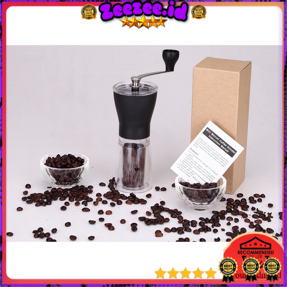 OneTwoCups Alat Penggiling Kopi Manual Coffee Grinder - TS-01 - Black