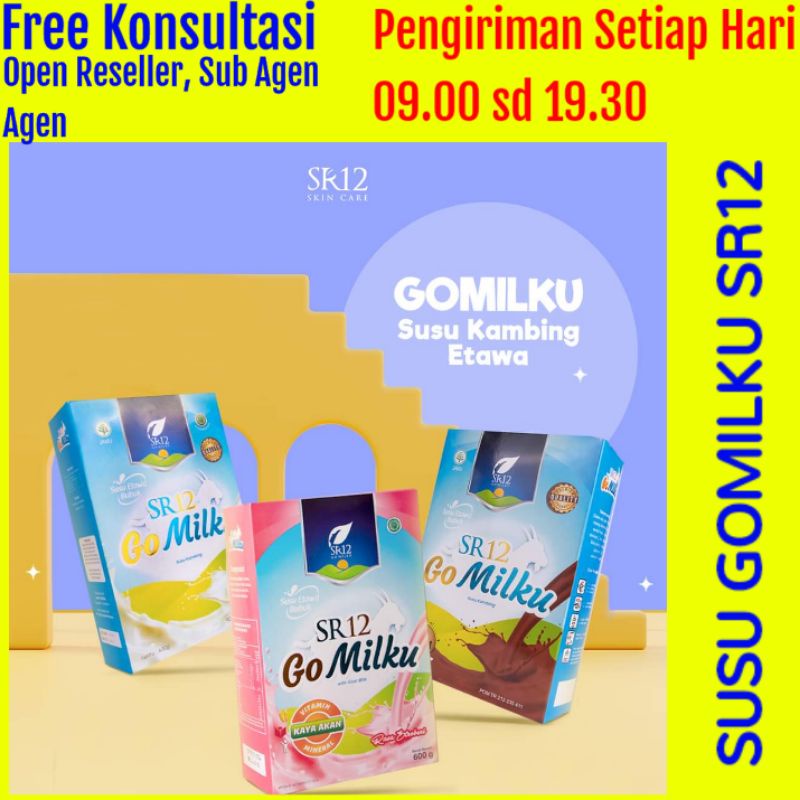 

SR12 Susu Gomilku SR12 600 gr Susu Kambing Etawa SR12 tanpa gula, creamer & pengawet