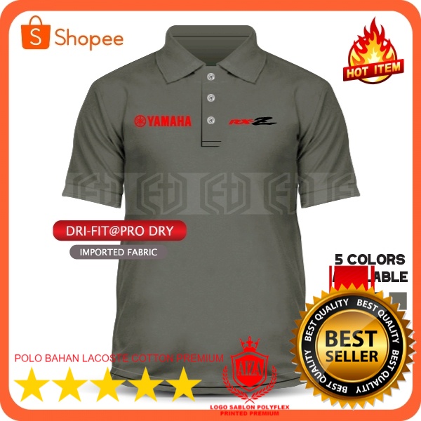 POLO TERLARIS / LOGO SABLON Yamaha Racing RXZ RXZ135 Polo T Shirt Unisex SABLON Kolar Baju Casual Mo