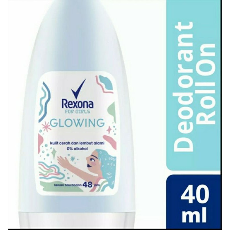 REXONA ROLL ON DEODORANT GLOWING WHITE 40 ML 40ML PARFUM