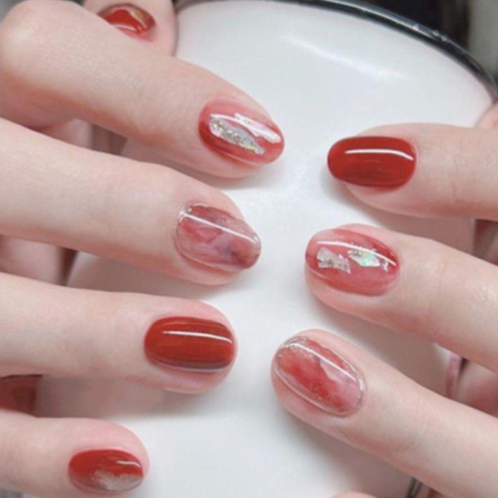 AUGUSTINA Agustinina Nail Art Charms Aurora DIY Nail Beauty Manicuring Perhiasan Salon Kuku Shell Slice Hiasan Kuku
