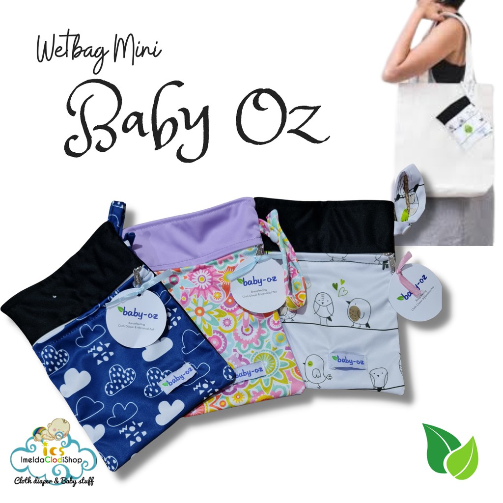 Wet &amp; dry bag baby oz tas basah dan kering / tas clodi menspad