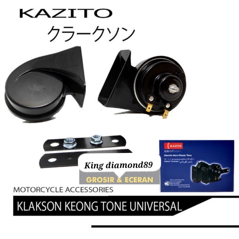 Klakson Keong kazito Model Denso waterproof universal bisa buat motor dan mobil