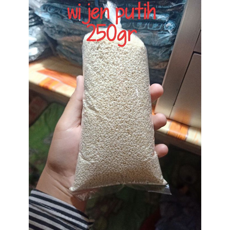 

wijen putih kemasan 250gr