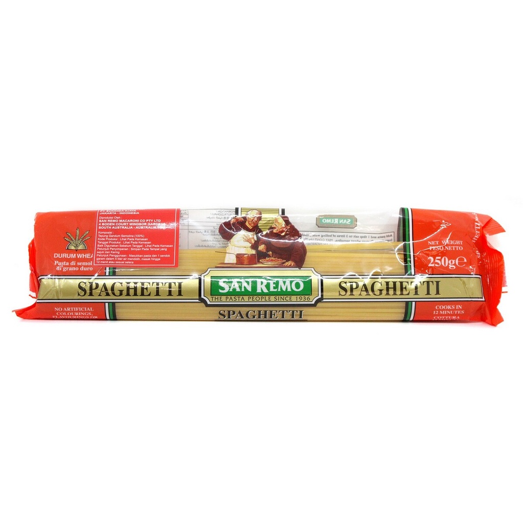

SanRemo Pasta Spaghetti 250gr San Remo