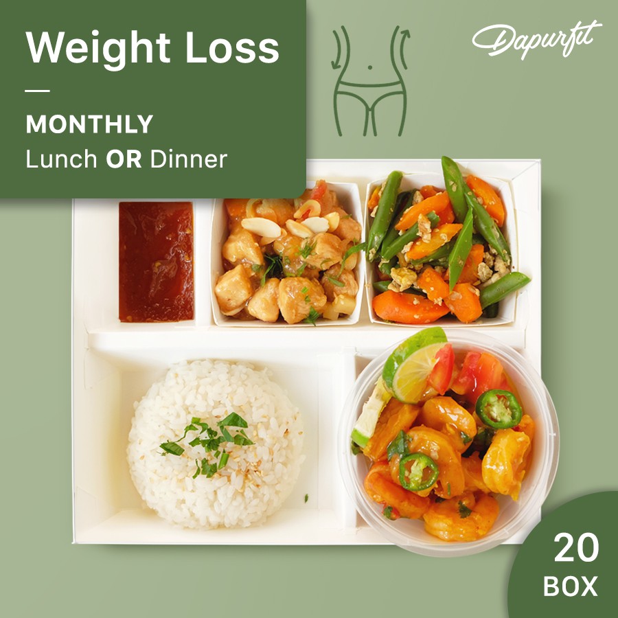 

Dapurfit Weight Loss MONTHLY Lunch OR Dinner (20box-20days) Best Healthy Diet Catering Program