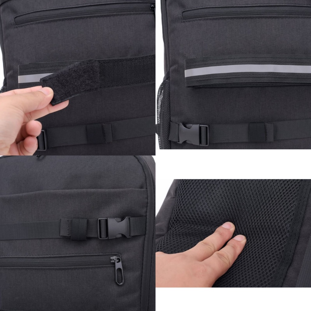 TAS RANSEL PRIA KANVAS IMPORT BACKPACK BESAR USB PORT CHARGER HITAM ALCAN TA544B5 SLOT LAPTOP GENDONG PUNGGUNG MURAH KULIAH KERJA SEKOLAH COWOK KEKINIAN BATAM PREMIUM