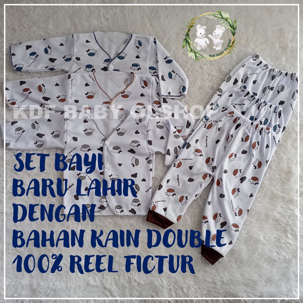 18 PCS BAJU BAYI BARU LAHIR MOTIP ANIMAL SAPI PAKET BAJU BARU LAHIR LENGKAP SETELAN BAYI LAKI LAKI PEREMPUAN SET BAYI CEWE COWO NEWBOARN