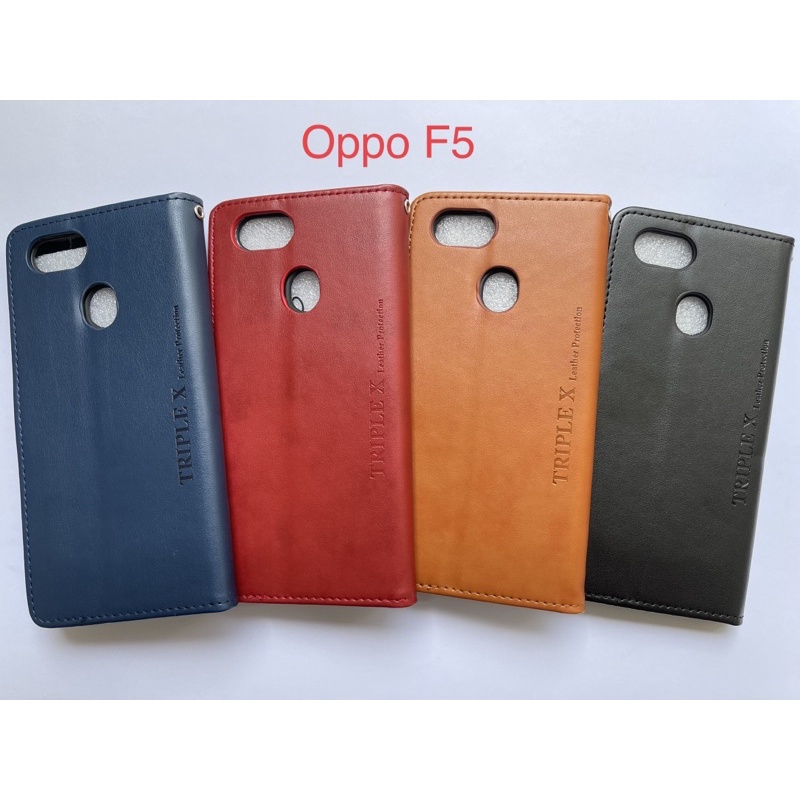 Leather Wallet Flip New Oppo F5