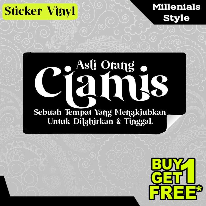 

Stiker Sticker Asli Orang Ciamis Tulisan Kalimat Gaul dan Kekinian Aesthetic Bahan Vinyl Satuan Anti Air