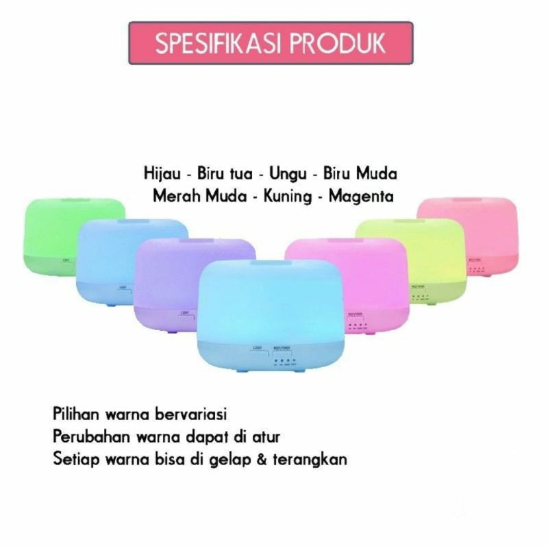 [100%ORIGINAL] TAFFWARE HUMIDIFIER ELEKTRIK + 7 LED REMOTE CONTROL-4