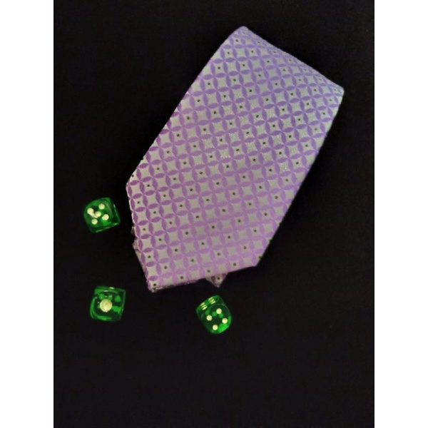 Dasi Sutra Ungu / Purple Silk Tie (100% silk)