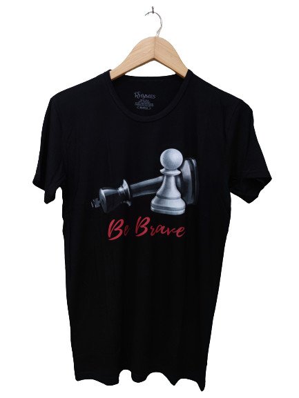 Kaos Pria Dewasa Catur Be Brave Rhymes Baju Distro Atasan Tshirt Keren Kekinian Big SIze Jumbo XXXL