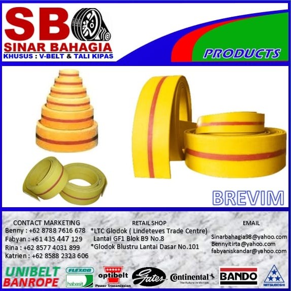 

Produk Terbaru Kanvas Belt Kuning 7" X 7Ply Tebal 8Mm