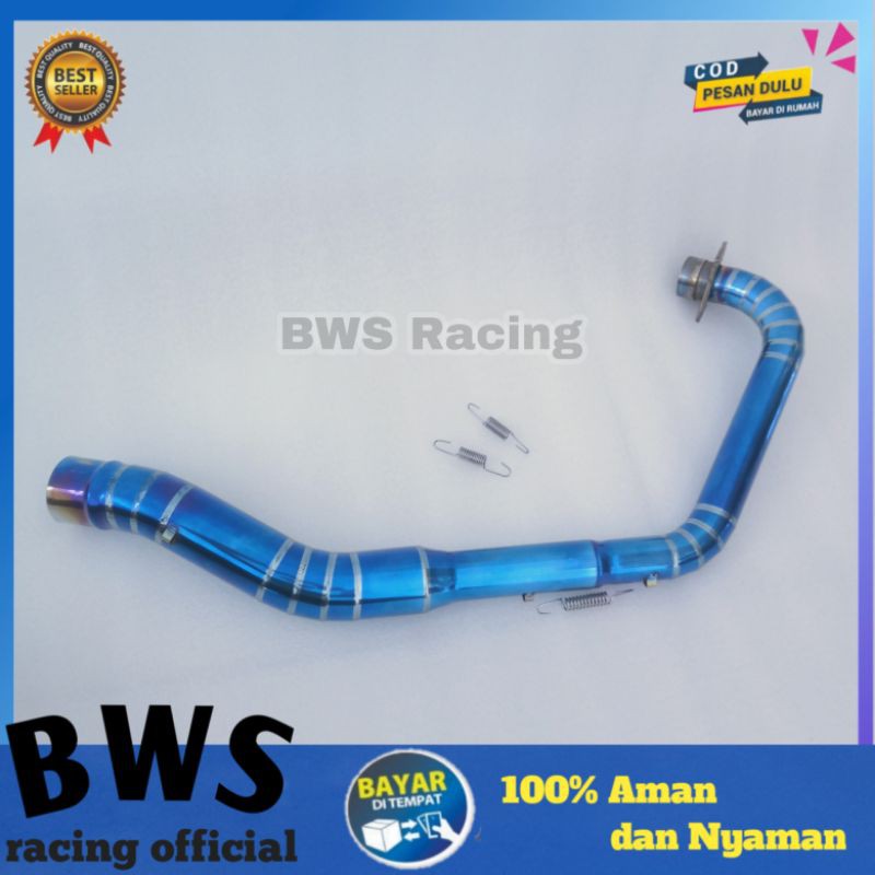 pipa leher header satria Fu 150 bluemoon Full stainlles