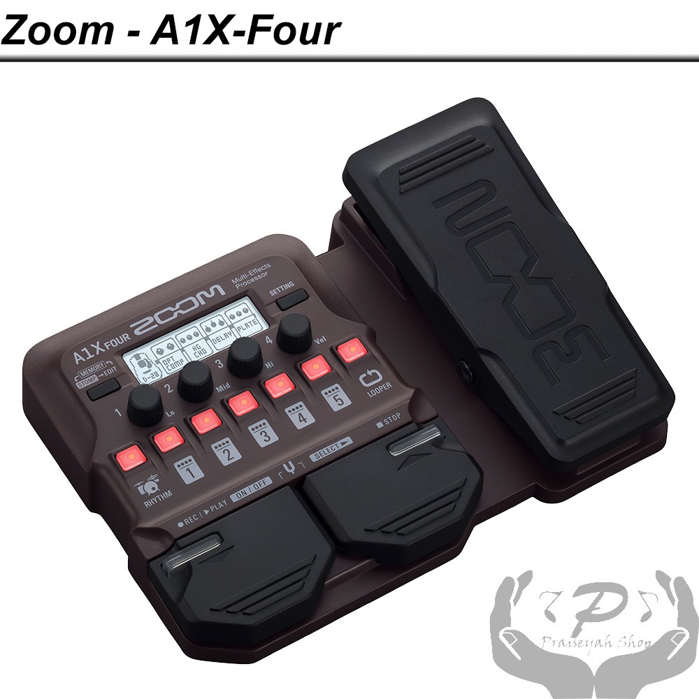 Zoom A1X Four Akustik Multi Efek A1XFour Gitar Saxophone Violin