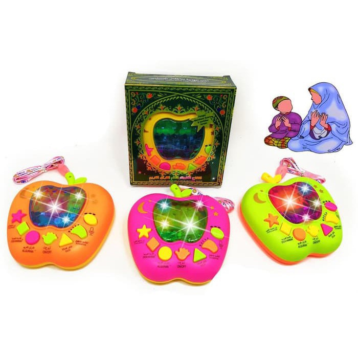 KC Baby - Mainan Edukasi Anak Muslim / Apple Learing Quran 7 Tombol / Speaker Learning Mengaji Anak