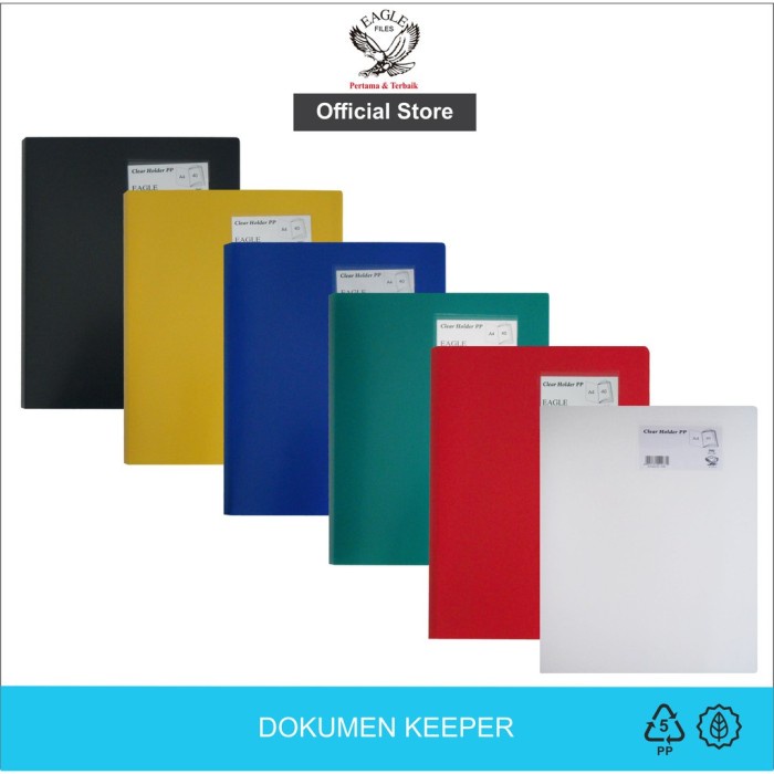 

Dokumen Keeper / Clear Holder E 322 A EAGLE A4 40 Pocket