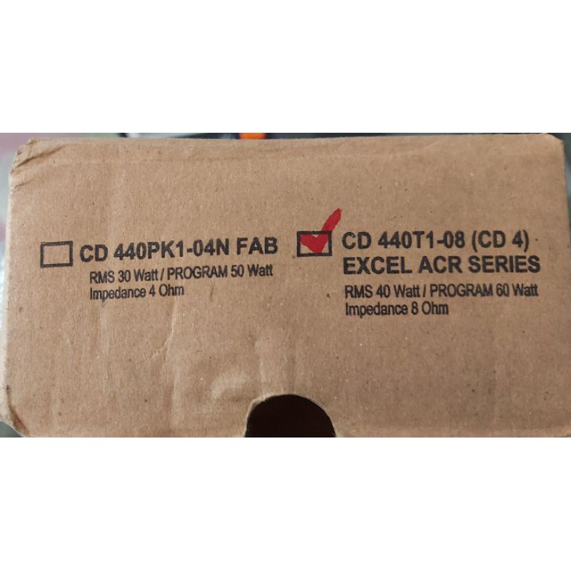 DRIVER HORN TWEETER EXCELLENT CD440T1-08(CD4) ACR SERIES