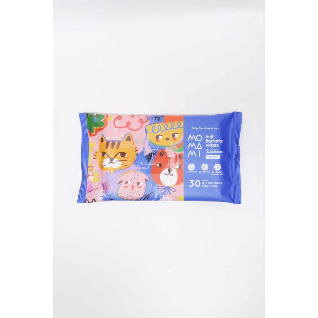 MOMAMI X LIUNIC ANTI BACTERIAL WIPES 30'S