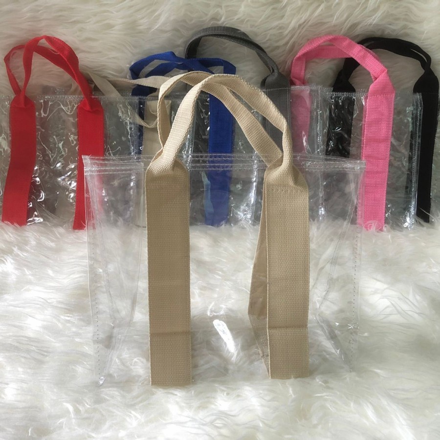 

Tote Bag Korea Tas Mika Tebal Transparant Tas souvenir UK.30x10x25