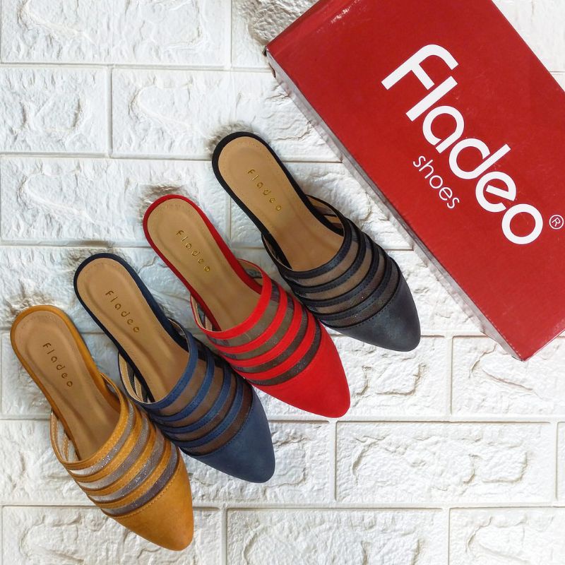 SANDAL SELOP WANITA / SANDAL BUSTONG WANITA FLADEO BRANDED MATAHARI MURAH PYTYI36