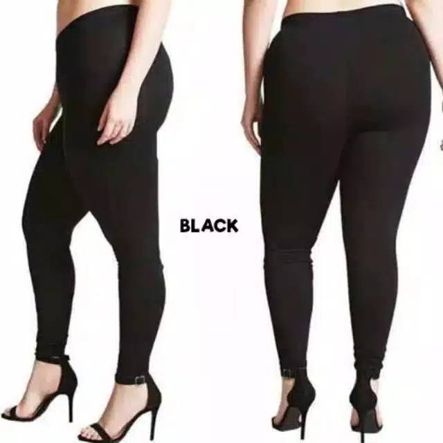 𝔂𝓾𝓶𝓪 Celana Shot/Legging Hitam JUMBO_Spandex_