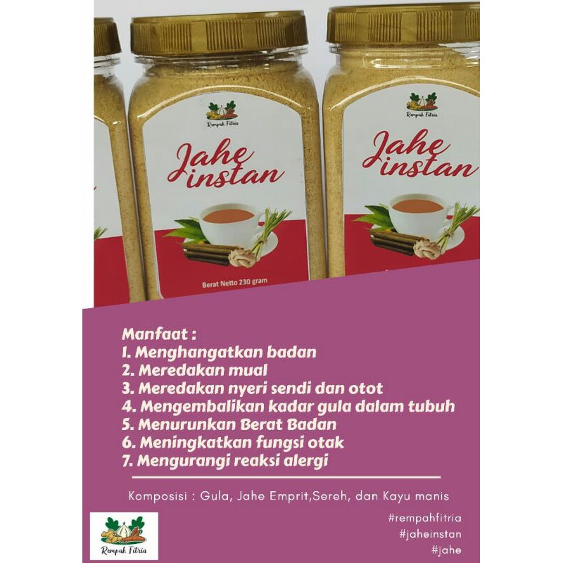 

jahe merah instant praktis