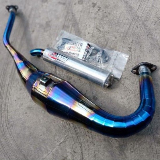 Knalpot kenalpot aitech bluemoon ninja r ninja rr standar