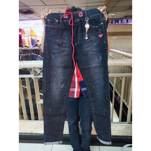 Celana jeans import annora hitam 9932_6 27 28 29 30