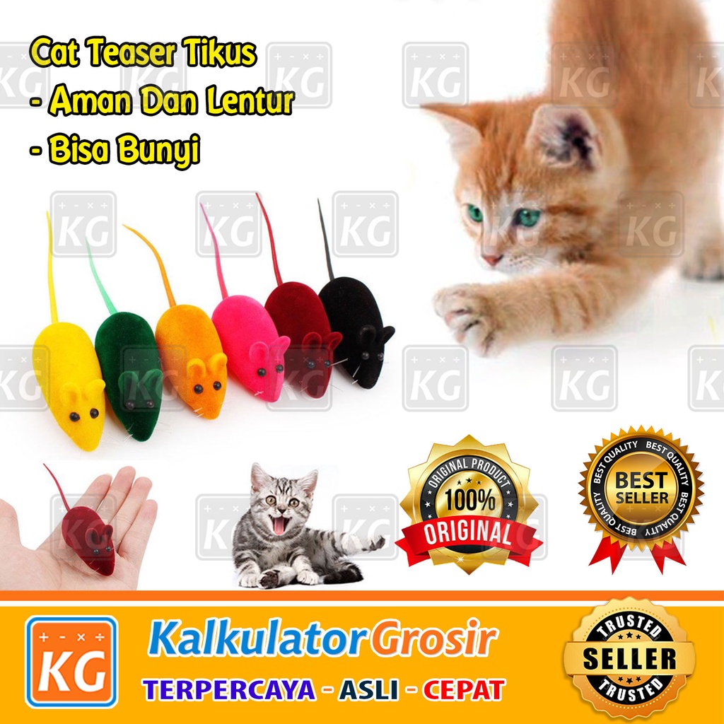 Mainan Kucing Cat Teaser Cat Toys Mouse Kucing Bentuk Tikus Melatih Interaktif Chaser Kitten Rat Cit