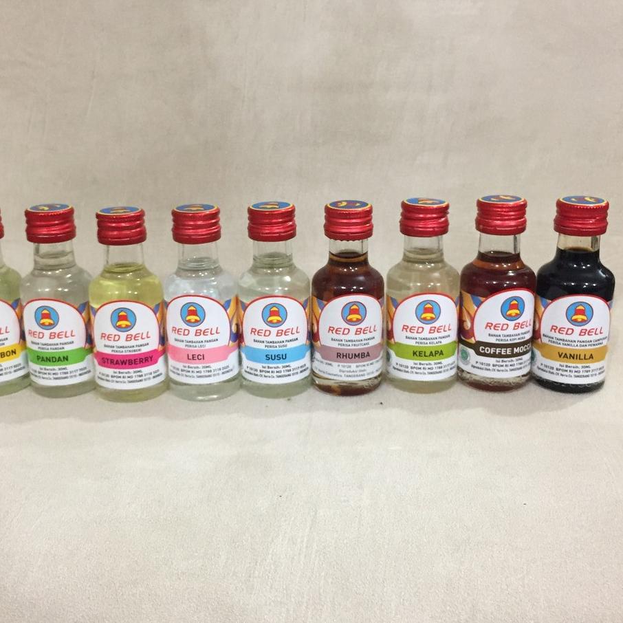 

【[Terlaris Today]】 30 ml perasa esence redbell aroma bahan kue redbel botol kaca