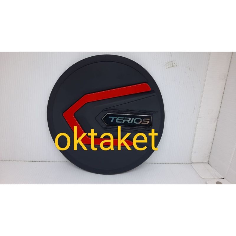 tank cover All new terios 2018 2020 2022 Hitam list Merah